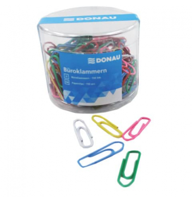 Briefklammer - 28 mm, sortiert, Dose