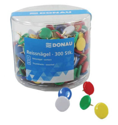 Reißnägel - Ø 10 mm, sortiert, Dose Reißnägel - Ø 10 mm, sortiert, Dose
