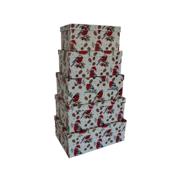 9004546417507 - Weihnachtsgeschenkkarton Vögel - 5 tlg rechteckig 9004546417507 HEA 9004546417507 - Weihnachtsgeschenkkarton Vögel - 5 tlg rechteckig 9004546417507 HEA