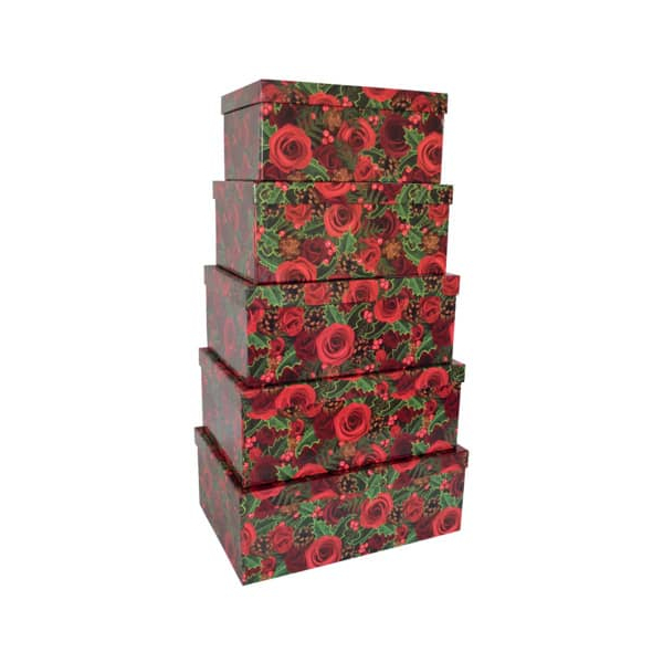 9004546417521 - Weihnachtsgeschenkkarton Rosen - 5 tlg rechteckig 9004546417521 HEA 9004546417521 - Weihnachtsgeschenkkarton Rosen - 5 tlg rechteckig 9004546417521 HEA