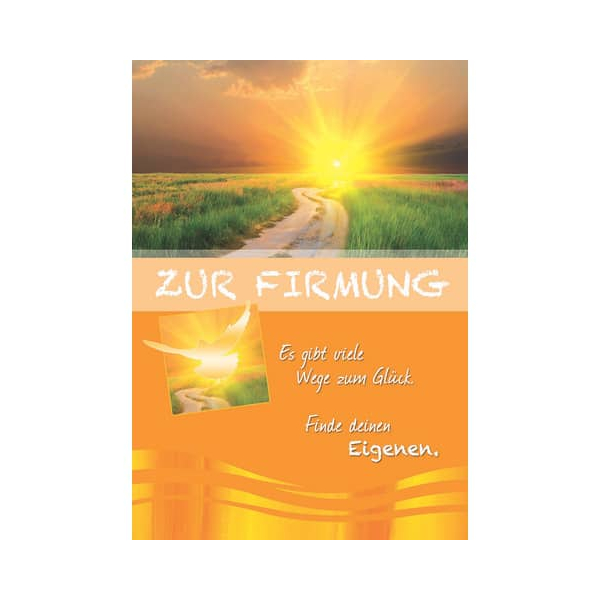 5 Stück PBs Firmungskarte 15-1153 gold/gelb/grün 9004546426103 apollo