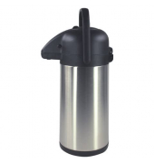 Pump-Thermoskanne - 2,5 Liter, Edelstahl