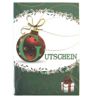 Weihnachtsgutscheinkarte 23-R102 inkl. Umschlag