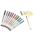 Gelschreiber Metallic, 322227, transparent (Schreibfarbe: 12-farbig sortiert), 1mm, mit Kappe