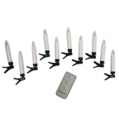 Christbaumkerzen 48461 wei&szlig; 10,5x1,5cm 