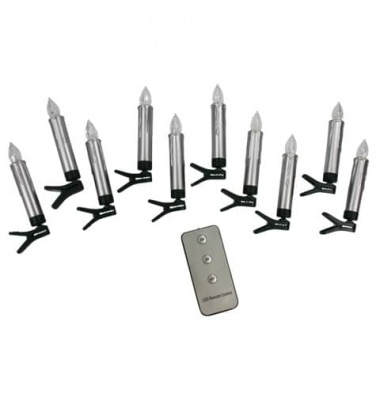Christbaumkerzen 48465 ohne silber 10,5x1,5cm 