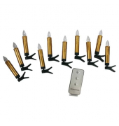 Christbaumkerzen 48467 gold 10,5x1,5cm 