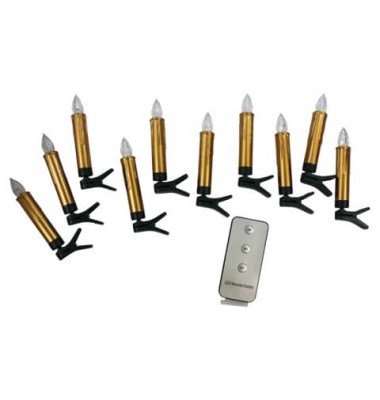 Christbaumkerzen 48467 gold 