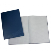 Geschäftsbuch 1340003-10, blau, A4, kariert, 70g, 96 Blatt / 192 Seiten