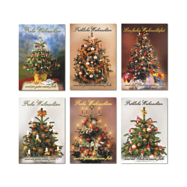 50 Stück PBs D.T. Weihnachtspostkarte  sortiert 9004546485483 HEAD