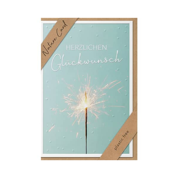 3 x bsb Allgemeine Glückwunschkarte - Natur Card inkl. Umschlag.