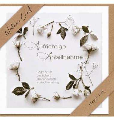 Trauerkarten 692002-2 Aufrichtige Anteilnahme