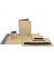 Ringmappe 2100001-02 Recyclingleder/Filz naturbraun