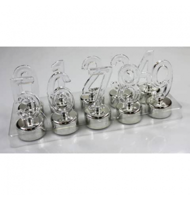 Geburtstagskerze 49159 silber 4x10cm 