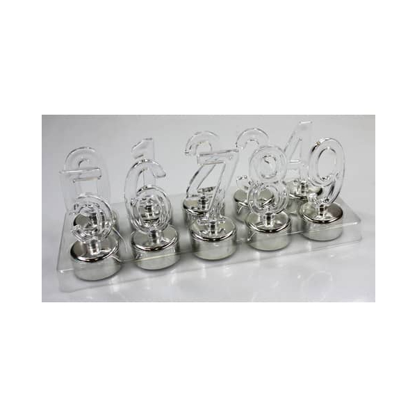 PBs Geburtstagskerze 49159 silber 4x10cm  9004546491590 PBs