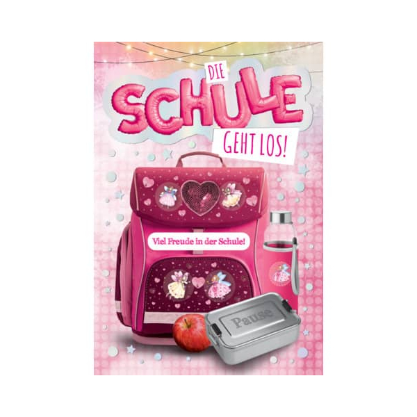 6 Stück PBs Schulanfangskarte  rosa 9004546500926 PBs