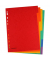 Kartonregister 8671006-99, 6-teilig blanko, A4, 225 g/m&sup2;, farbige Taben, 6-teilig