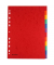 Kartonregister 8671012-99, 12-teilig blanko, A4, 225 g/m², farbige Taben, 12-teilig