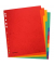 Kartonregister 8671112-99, 12-teilig blanko, A4+, 225 g/m², farbige Taben, 12-teilig