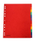 Kartonregister 8671112-99, 12-teilig blanko, A4+, 225 g/m&sup2;, farbige Taben, 12-teilig