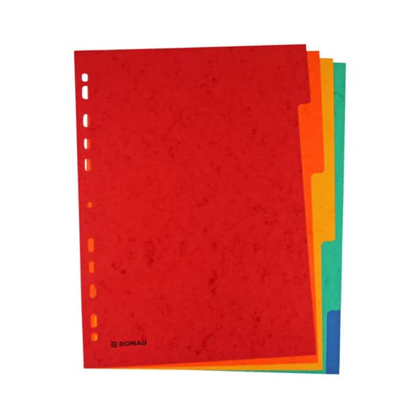 PBs Kartonregister 8671005-99, 5-teilig blanko, A4, 225 g/m², farbige Taben, 5-teilig 9004546506393 PBs