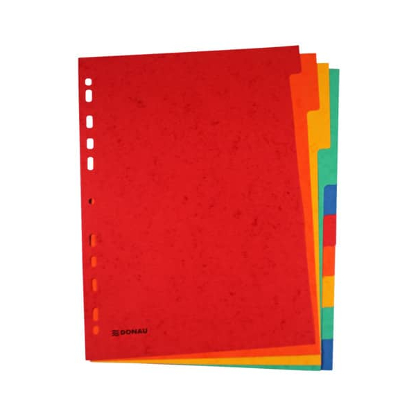PBs Kartonregister 8671010-99, 10-teilig blanko, A4, 225 g/m², farbige Taben, 10-teilig 9004546506416 PBs