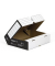 Archivbox F80 220400, A4, weiß/schwarz, Wellpappe