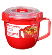 sistema Mikrowellen-Suppentasse 10,7 cm hoch rot 565,0 ml