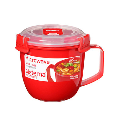 sistema Mikrowellen-Suppentasse 10,7 cm hoch rot 565,0 ml