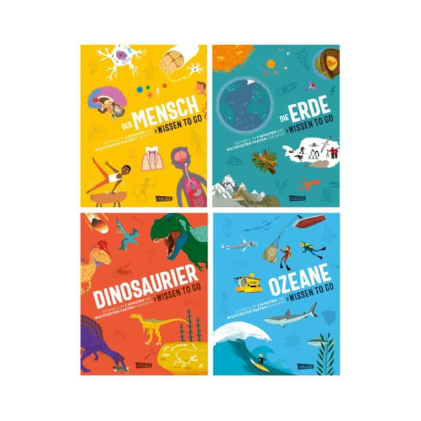 20 Stück Carlsen Kinderbuch Wissen to go sortiert 9783551255112 CARLSEN