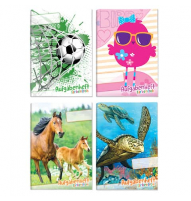 Hausaufgabenheft 2936-5, A5, 80g, 4 farbig