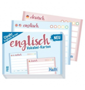 Vokabel-Karten 3822-5 Vokabel-Karten Englisch, liniert / liniert, A8 quer