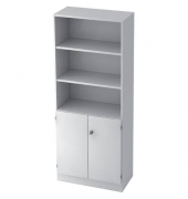Aktenschrank MONT.V6770/W/W/SG, abschlie&szlig;bar, 5 OH, wei&szlig;, 80x200,4x42cm (BxHxT)