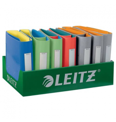 Ordner Urban Chic 9536-00-00, A4 65mm (6x), 82mm (9x) schmal, breit Kunststoff vollfarbig sortiert