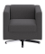 DOMO Collection Sessel BOB grau silber Stoff