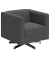 DOMO Collection Sessel BOB grau silber Stoff