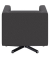 DOMO Collection Sessel BOB grau silber Stoff
