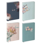 Notizbuch 4500-4, Natural Classic, farbig sortiert, A5, liniert, 100 Blatt / 200 Seiten
