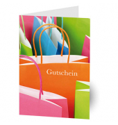 Gutscheinkarte Tüten AM1019 11,5cm x 17,5cm (BxH) 260g Motiv Chromopapier FSC