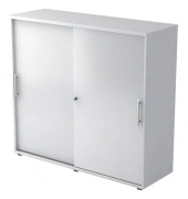 Schiebet&uuml;renschrank MONT.V1753S/W/W/RE, abschlie&szlig;bar, 3 OH, wei&szlig;, 120x110x40cm (BxHxT)