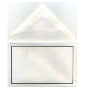 Trauerbriefumschl&auml;ge 42-3101-2 182mm x 118mm (BxH) 105g H&uuml;lle mit Randdruck wei&szlig;