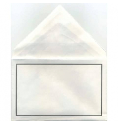 Briefumschlag 42-3101-2 B ohne Fenster 105g Hülle mit Randdruck weiß