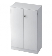 Aktenschrank MONT.V6550/W/W/SG, abschlie&szlig;bar, 3 OH, wei&szlig;, 80x127x42cm (BxHxT)