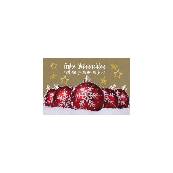 4255704325454 - Weihnachtskarte Kugel mit Schneeflocke DIN B6 4255704325454 LUMA 4255704325454 - Weihnachtskarte Kugel mit Schneeflocke DIN B6 4255704325454 LUMA