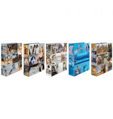 Motivordner Motiv-Ordner sortiert Tiere sortiert 7163, A4 70mm breit