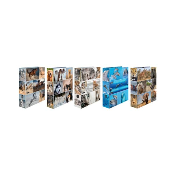 10 Stück Herma Motivordner Motiv-Ordner sortiert Tiere sortiert 7163, A4 70mm breit 4008705071635 Herma