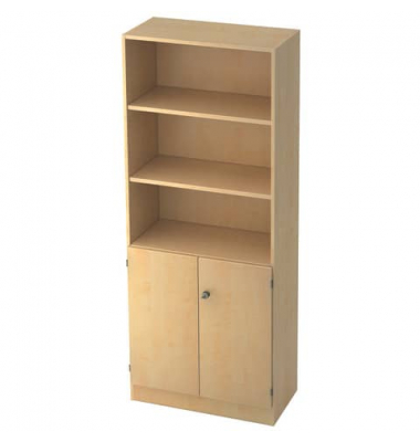 Aktenschrank MONT.V6770/3/3/SG, abschlie&szlig;bar, 5 OH, ahorn, 80x200,4x42cm (BxHxT)