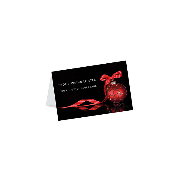 4255704327618 - Weihnachtskarte Weihnachtskugel rot DIN B6 4255704327618 LUMA 4255704327618 - Weihnachtskarte Weihnachtskugel rot DIN B6 4255704327618 LUMA