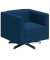 DOMO Collection Sessel BOB blau silber Stoff