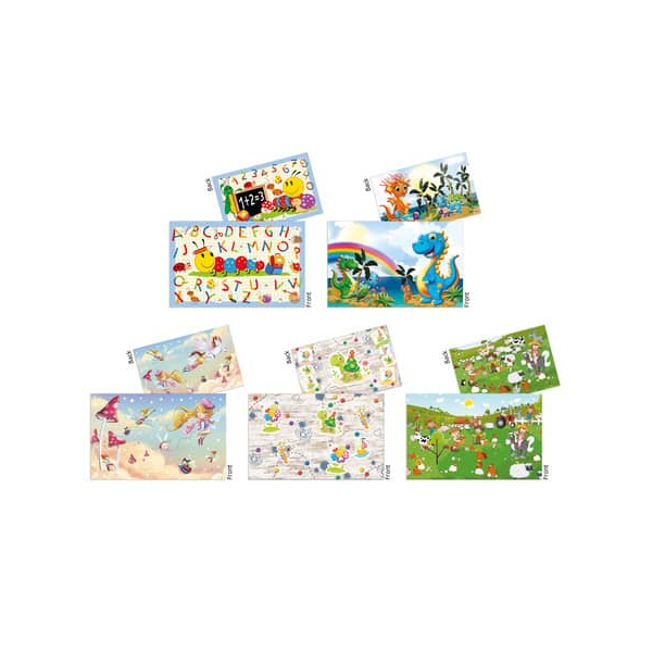 10 Stück Herma Schreibunterlage Sortiment Schreibunterlagen 19694 bunt Designs Frieda & Friends, Dinos, Feentanz, Sandkastenfreund und Kleine F